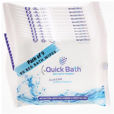 QUICK BATH Body Cleansing Wet Bed Bath Wipes for Adults & Patients ...