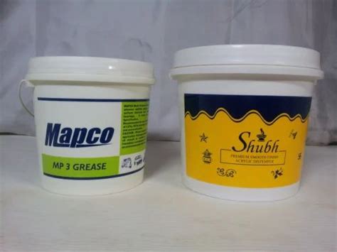 Plastic Pails Containers - White Color Plastic Paint Container ...