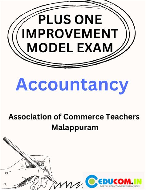 PLUS ONE IMPROVEMENT MODEL EXAMINATION ACCOUNTANCY QUESTION PAPER BY ...