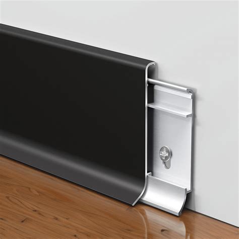Snapklik.com : 5 Pack Baseboard Trim, 2.3 Inch X 20.5 Feet Black ...