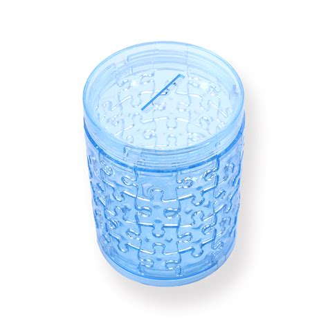 3D Crystal Puzzle Pen Holder - Blue – Stationery Pal