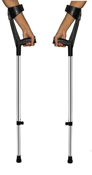 Naisa Surgical Forearm Crutches and Elbow Sticks Pair for Leg Support ...