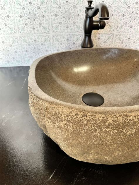 River Rock Vessel Sink - Medium — Solange & Frances