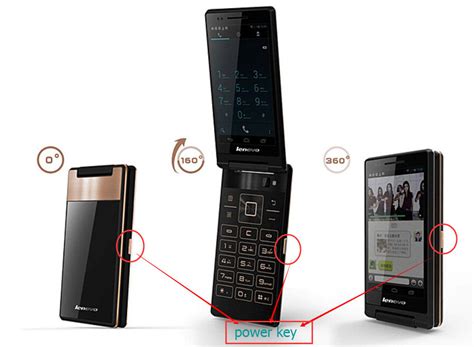 Original Lenovo Android Business Flip Phone Antique A588T 4GB ROM Dual ...