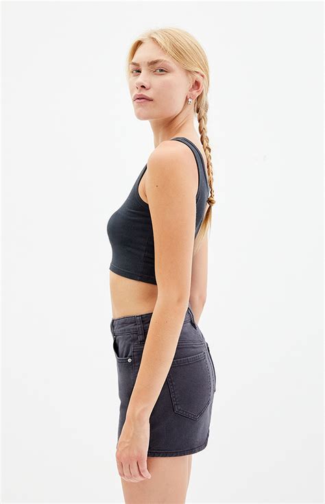 Pacsun Bella Black Denim Mini Skirt | Pacsun