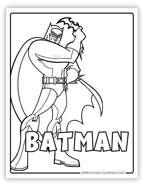 36 Batman Coloring Pages (Free PDF Printables) - Simply Love Coloring