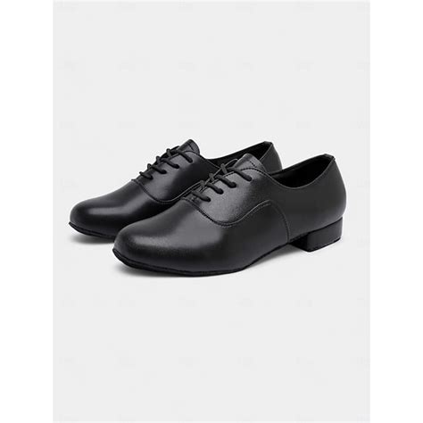 chaussures de danse à lacets noires pour hommes avec semelle en daim ...