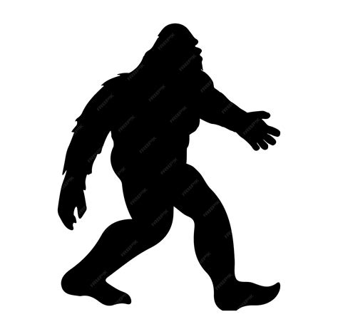 Premium Vector | Bigfoot silhouettes vector and bigfoot concept illustration