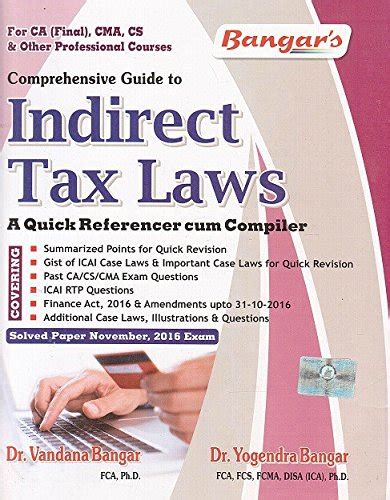 Buy Comprehensive Guide to Indirect Tax Laws - A Quick Referencer Cum ...