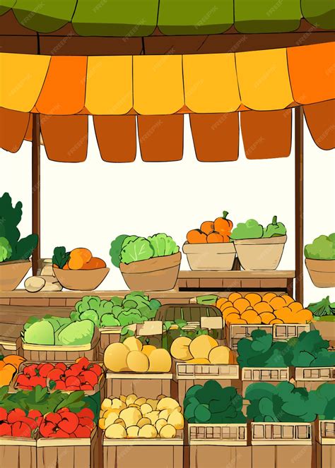 Vegetable Market Cartoon 的图像结果