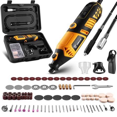Rotary Tool Kit: DEKOPRO Power Hand Rotary Tools Mini for Wood/Metal, Electric Grinder Drill ...