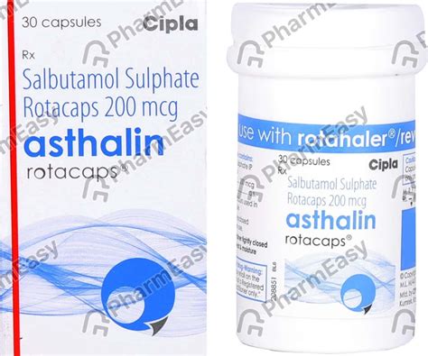 Asthalin 200 MCG Rotacap (30): Uses, Side Effects, Price & Dosage ...