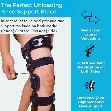 Double Upright OA Unloader Knee Brace Medial & Lateral Support L1852 ...