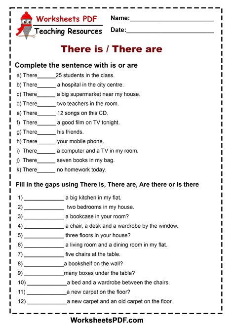 English Grammar Rules: There is, There are