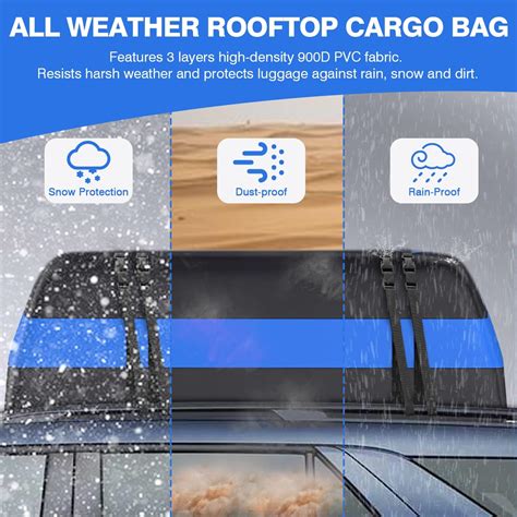 Vetoos 21 Cubic Feet Car Rooftop Cargo Carrier Bag, India | Ubuy