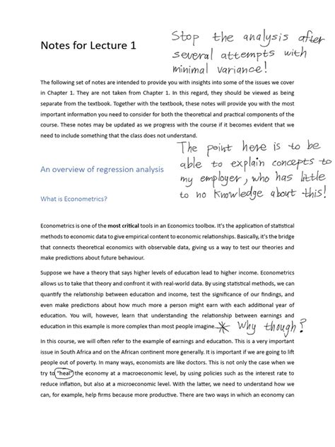 Econometrics Lecture Notes PDF 的图像结果