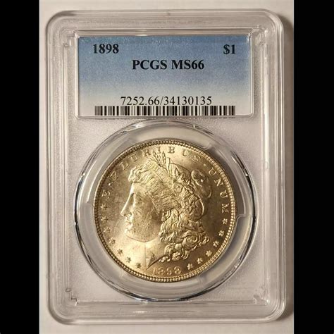1898 Morgan Silver Dollar PCGS MS-66 - Bob Paul Rare Coins