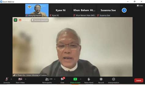 A session inside the Pyidaungsu Hluttaw in progress