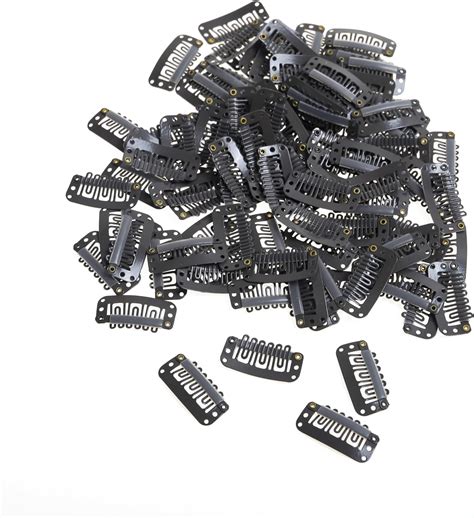 Amazon.com : Nodcay Wig Clips Dark Brown 50PCS Hair Extension Clips 6 ...