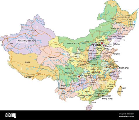 Detailed Map Of China Printable