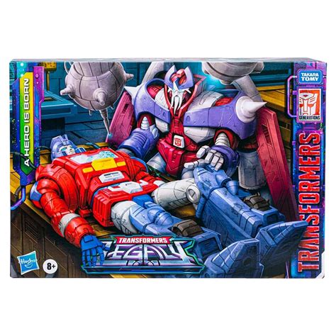 Buy Transformers Legacy A Hero is Born Alpha Trion & Orion Pax Action ...