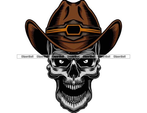 Skull Cowboy Hat Country Western Wild West Skeleton Texas - Etsy