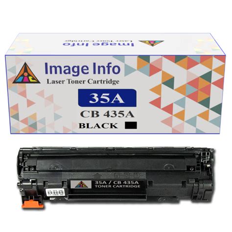 ImageInfo 35A Black Toner Cartridge for HP CB435A Compatible.35A ...