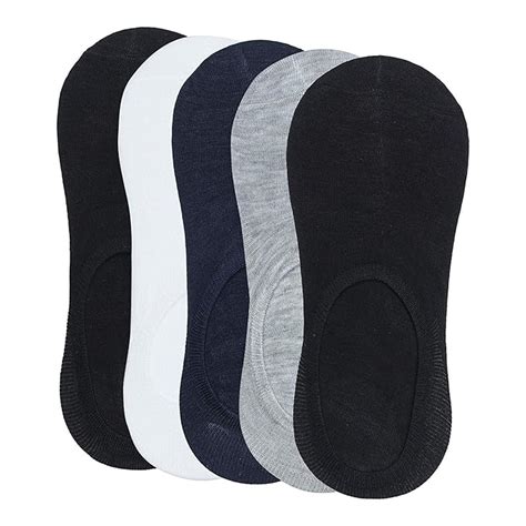 BADGEWOOD Offer Loafer Socks Pack of 5 Pairs for Men & Women Solid Low ...