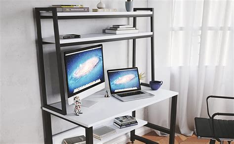 LAD Workspaces® - Ichiban - 3 Tier Engineered Wood Study Table, Laptop ...