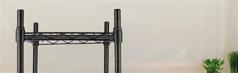 amazon basics Height Adjustable Heavy-Duty Rack, 2 Shelves (Black ...