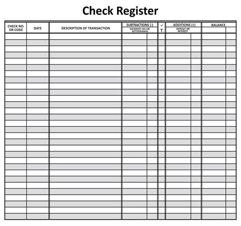 Check Register Template Pdf at taremelyblog Blog