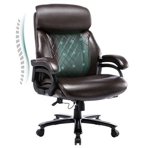 Buy Big and Tall Office Chair 400lbs-Heavy Duty Executive Desk Chair ...