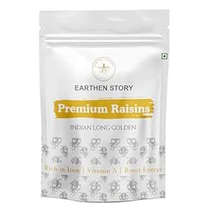 Earthen Story Premium Fresh Raisins|Indian Long Golden Juicy Kishmish ...