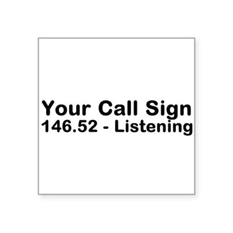 Custom Call Sign Sticker 的图像结果