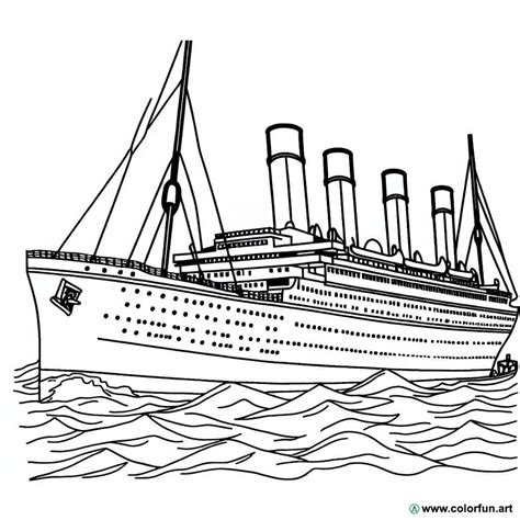 Titanic Sinking Coloring Pages Printable