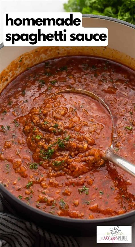 Best homemade spaghetti sauce recipe the recipe rebel video – Artofit