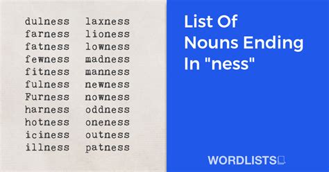 List Of Nouns Ending In "ist"