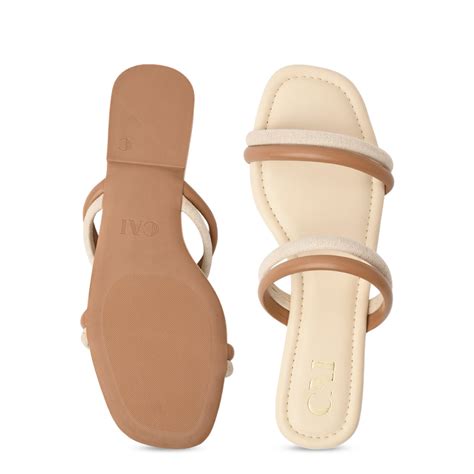 Twin Strap Nude Flats – The CAI Store