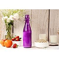 Pb PapyrusBolsys Glass Water Bottles, 500ml, Set of 4, Multicolor ...