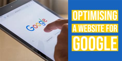 Optimising a website for Google