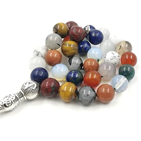 ALBASHAN Tasbih from 12 Natural Gemstones Misbaha Prayer India | Ubuy