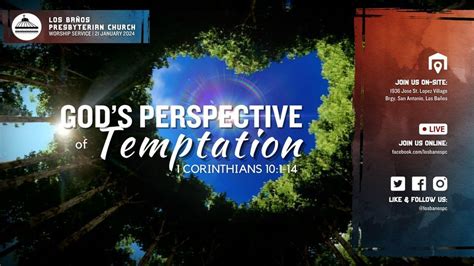 Gods Perspective of Temptation (Worship Service), Online event, Los ...