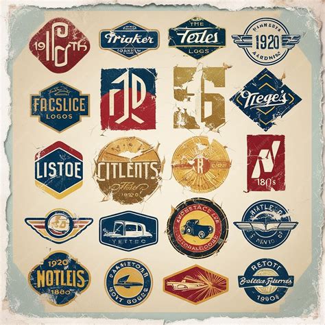 Retro Logo Design 的图像结果