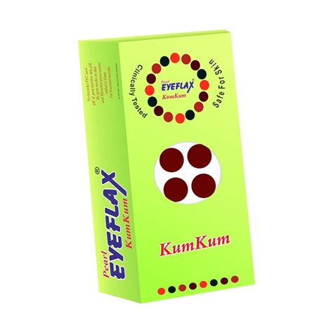 Pearl Eyeflax Kumkum Bindi Dark Marron Round Box with 15 Flaps (Size 2 ...