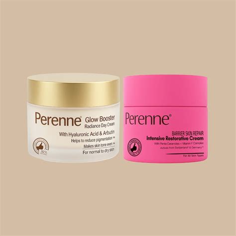 Combo of Perenne Glow Booster Radiance Day Cream & Barrier Skin Repair ...