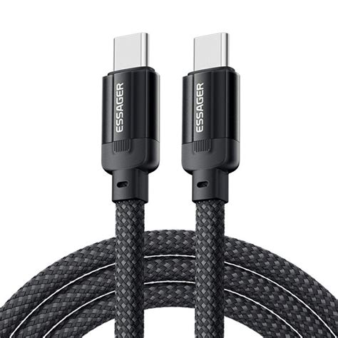 ESSAGER ES-X55 Magnetic Charging Cable 1m PD 240W Type-C to Type-C Bra ...