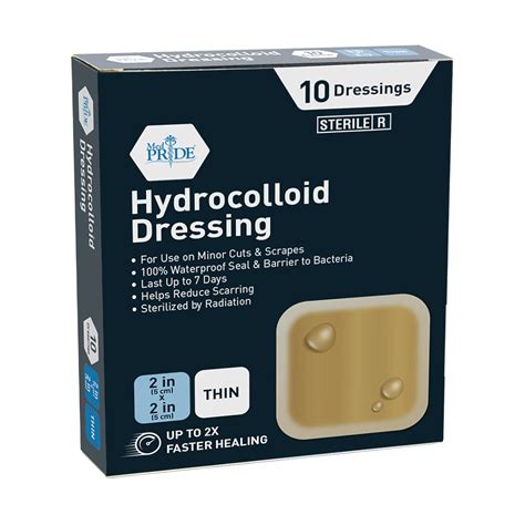 Med PRIDE Hydrocolloid Wound Dressing Pads - 10-Pack India | Ubuy