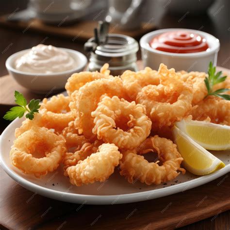 Premium Photo | Tempura Lightly battered and deepfried seafood or ...