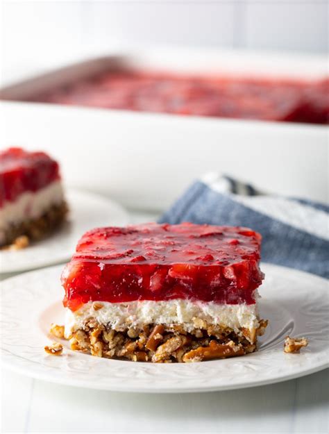 Raspberry pretzel salad – Artofit