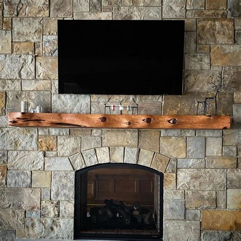 Rustic Wood Mantel